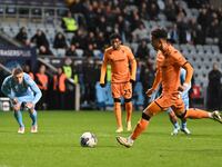 Fabio Carvalho (45, Hull City) is taking a penalty and scoring, making it 1-2, during the Sky Bet Championship match between Coventry City a...
