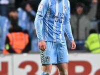 Bobby Thomas of Coventry City is celebrating after scoring his team's second goal during the Sky Bet Championship match between Coventry Cit...