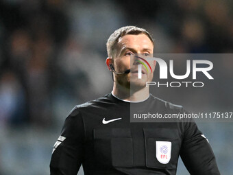 Referee Leigh Doughty is looking on during the Sky Bet Championship match between Coventry City and Hull City at the Coventry Building Socie...