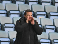 Manager Liam Rosenior is gesturing during the Sky Bet Championship match between Coventry City and Hull City at the Coventry Building Societ...
