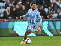 Milan Van Ewijk of Coventry City is controlling the ball during the Sky Bet Championship match between Coventry City and Hull City at the Co...
