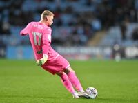 Goalkeeper Ryan Allsop of Hull City is taking a goal kick during the Sky Bet Championship match between Coventry City and Hull City at the C...