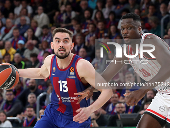 Tomas Satoransky and Moustapha Fall are playing in the first match of the Play-off of the Turkish Airlines Euroleague between FC Barcelona a...