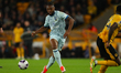 Antoine Semenyo of Bournemouth is playing during the Premier League match between Wolverha...