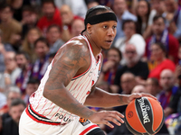 Isaiah Canaan is playing in the match between FC Barcelona and Olympiacos Piraeus for Game 1 of the Play-offs of the Turkish Airlines Eurole...
