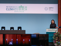Annalena Baerbock, the Federal Minister for Foreign Affairs of Germany, and Mukhtar Babayev, the COP29 President-Designate & Minister of Eco...