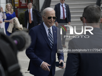 US President Joe Biden is departing the White House for Joint Base Andrews, en route to Hancock Field Air National Guard Base, at the South...