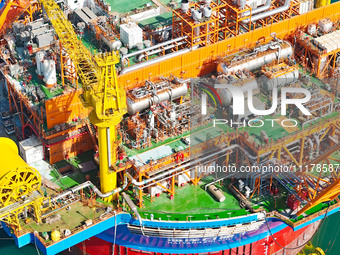 The Haikui No. 1 Floating Production, Storage, and Offloading Unit (FPSO) is being completed at Offshore Oil Engineering (Qingdao) Co., LTD....