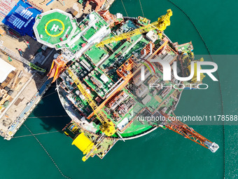 The Haikui No. 1 Floating Production, Storage, and Offloading Unit (FPSO) is being completed at Offshore Oil Engineering (Qingdao) Co., LTD....