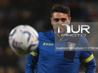 Ilario Monterisi of Frosinone Calcio is playing during the 34th day of the Serie A Championship between Frosinone Calcio and U.S. Salernitan...