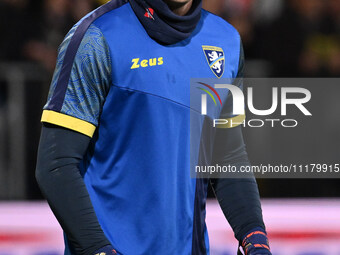 Stefano Turati of Frosinone Calcio is playing during the 34th day of the Serie A Championship between Frosinone Calcio and U.S. Salernitana...