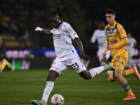 Loum Tchaouna of U.S. Salernitana is playing during the 34th day of the Serie A Championship between Frosinone Calcio and U.S. Salernitana a...