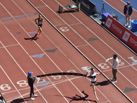 Harvard is celebrating after winning the College Women's Distance Medley Championship of America on Day 2 of the 128th Penn Relays Carnival,...