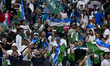 Fans from Uzbekistan are celebrating their team's victory following the AFC U23 Asian Cup...