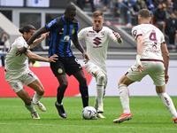 Marcus Thuram is playing for FC Inter during the Italian Serie A football match between Inter FC Internazionale and Torino FC at the Giusepp...