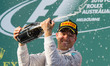   Mercedes AMG Petronas Formula One driver Nico Rosberg of Germany celebrates after winnin...