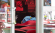 The drivers of Scuderia Ferrari are showcasing the new livery of the SF-23 Ferrari at the...