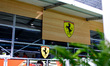 The paddock at the Miami International Autodrome is bustling with activity during the Form...