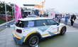 Visitors are viewing NIO's new EC6 electric vehicle at the outdoor Trend Auto Show in Shan...