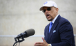 Senator Vince Hughes is speaking at a press conference on the proposal of an investment in...