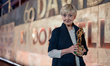 Milena Vukotic is attending the photocall at the 69th David Di Donatello at Cinecitta Stud...