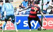 Lyndon Dykes of Queens Park Rangers is shooting during the Sky Bet Championship match betw...