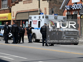 Two gangs are reportedly shooting at each other at the Cinco de Mayo Parade in Chicago, Illinois, United States, on May 5, 2024. The inciden...