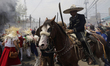 A representation of the Battle of Puebla is taking place at the Penon de los Banos in Mexi...