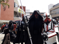 Star Wars fans are disguising themselves as Stormtroopers while attending the Reto Fest CDMX convention to celebrate World Star Wars Day at...