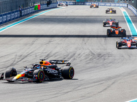 Max Verstappen from the Netherlands is driving the Oracle Red Bull Racing RB20 Honda RBPT during the Formula 1 Crypto.com Miami Grand Prix 2...