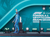 Charles Leclerc of Monaco is driving the (16) Scuderia Ferrari SF-24 Ferrari during the Formula 1 Crypto.com Miami Grand Prix 2024 in Miami,...