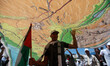 Palestinian protesters take part in a rally marking the Nakba or the ''Day of Catastrophe'...