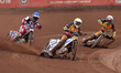 Wiktor Lampart of the Birmingham 'Curtis Sport' Brummies is tussling with Connor Mountain,...