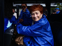Holocaust surivors attend the 36th anniversary of 'International March of the Living' driving from the former Nazi-German Auschwitz Birkenau...