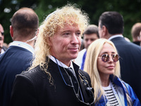Leonardo Farkas, a Chilean businessman and philanthropist, attends the 36th anniversary of 'International March of the Living' marching from...