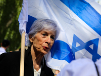Jacqueline Gliksman, a Holocaust survivor and survivor of the October 7th Hamas attack, is participating in the March of the Living at Ausch...