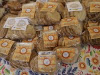 Handmade biscuits are being sold at the Apapacho Fair in Mexico City, at the National Museum of Popular Cultures, on the eve of Mother's Day...