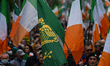 DUBLIN, IRELAND - MAY 6:Thousands of Irish protesters gathered in Dublin city center for...