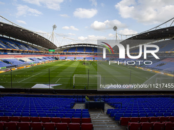 A general view of the Toughsheet Stadium is being captured during the Sky Bet League 1 Play-Off Semi-Final second leg between Bolton Wandere...