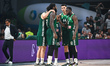 Players from Panathinaikos Athens are competing during the Euroleague, Playoff D, Game 5,...