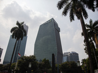 The Adaro Energy Indonesia office building is seen in Jakarta, Indonesia, on May 8, 2024. (