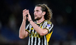 Adrien Rabiot of Juventus FC applauds his supporters after the Serie A TIM match between A...