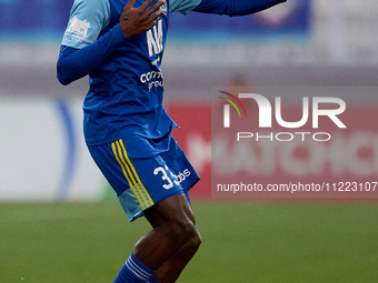 Geoffrey Edwin Acheampong is in action during the IZIBET FA Trophy semi-final soccer match between Birkirkara and Sliema Wanderers at the Na...
