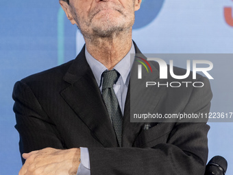 Attilio Fontana is attending the Milano Civil Week opening at Giureconsulti Palace in Milan, Italy, on May 9, 2024. (