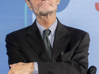 Attilio Fontana is attending the Milano Civil Week opening at Giureconsulti Palace in Milan, Italy, on May 9, 2024. (