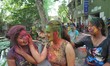 Indian Student celebrates Color Festival at South Kolkata Jadavpur University Campuses in...