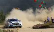 Adrien Fourmaux and Alexandre Coria are driving their Ford Puma Rally1 Hybrid in SS8 - Arg...