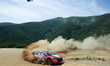 Ott Tanak and Martin Jarveoja are competing in the Ford Puma Rally1 Hybrid during SS8 - Ar...
