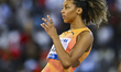 Morgan Lake of Great Britain is competing in the women's High Jump final at the Doha Diamo...