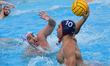 Dimoy Takis is attacking during the Stoiximan Final-8 Men's Water Polo final match between...